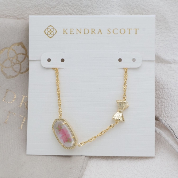 Kendra Scott Jewelry - Kendra Scott Elisa Bow Gold Necklace Gold NEW